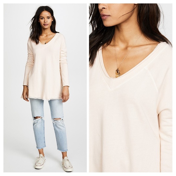 Free People No Frills Pullover Ivory - Picture 2 of 6